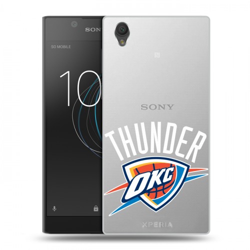 Полупрозрачный дизайнерский пластиковый чехол для Sony Xperia L1