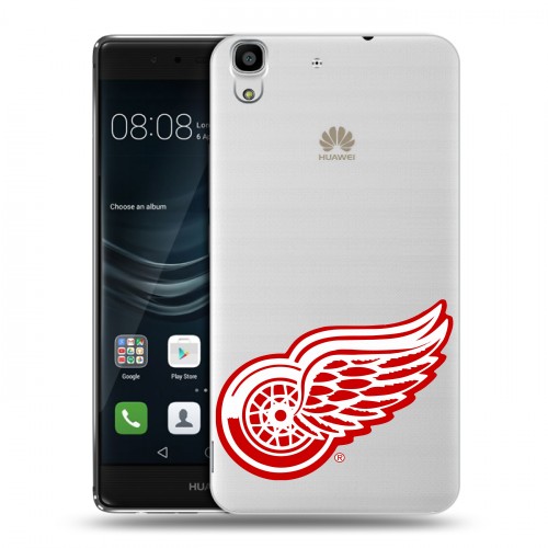 Полупрозрачный дизайнерский пластиковый чехол для Huawei Y6II