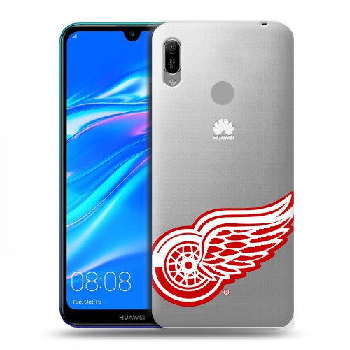 Полупрозрачный дизайнерский пластиковый чехол для Huawei Y6 (2019)