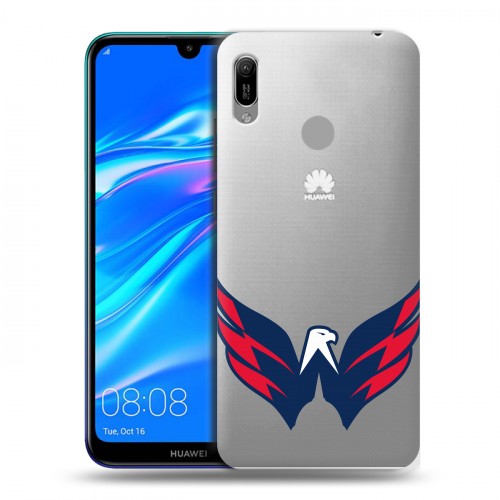 Полупрозрачный дизайнерский пластиковый чехол для Huawei Y6 (2019)