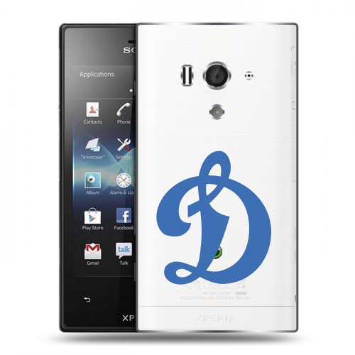 Полупрозрачный дизайнерский пластиковый чехол для Sony Xperia acro S