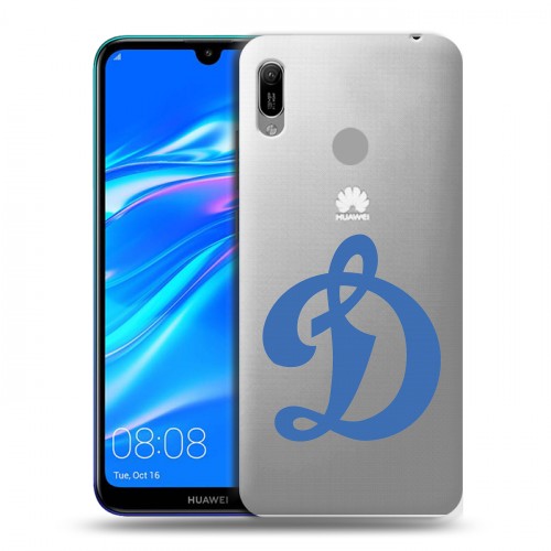 Полупрозрачный дизайнерский пластиковый чехол для Huawei Y6 (2019)