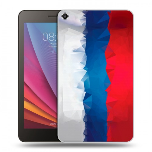 Дизайнерский силиконовый чехол для Huawei MediaPad T1 7.0 Российский флаг