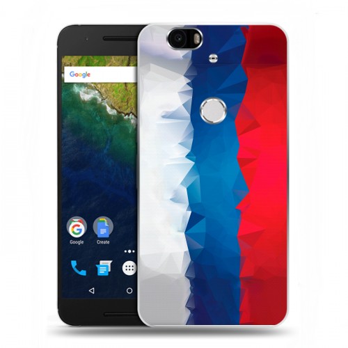 Дизайнерский силиконовый чехол для Google Huawei Nexus 6P Российский флаг