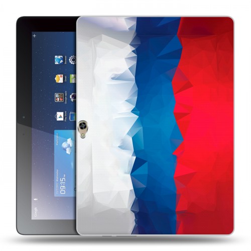 Дизайнерский пластиковый чехол для Huawei MediaPad M2 10 Российский флаг