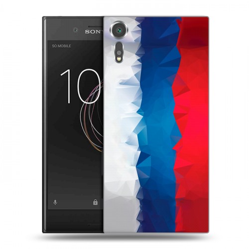 Дизайнерский пластиковый чехол для Sony Xperia XZs Российский флаг