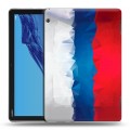 Дизайнерский силиконовый с усиленными углами чехол для Huawei MediaPad T5 Российский флаг