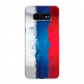 Дизайнерский пластиковый чехол для Samsung Galaxy S10 Plus Российский флаг