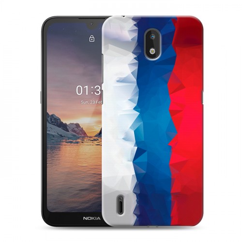 Дизайнерский силиконовый чехол для Nokia 1.3 Российский флаг