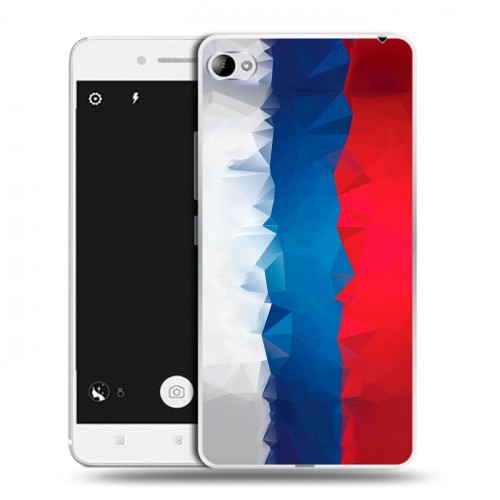 Дизайнерский пластиковый чехол для Lenovo S90 Российский флаг