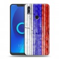 Дизайнерский силиконовый чехол для Alcatel 5V Российский флаг