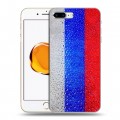 Дизайнерский силиконовый чехол для Iphone 7 Plus / 8 Plus Российский флаг