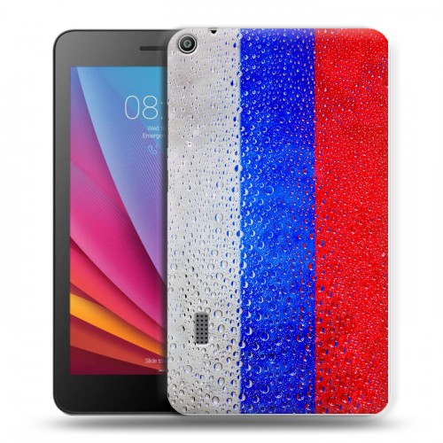 Дизайнерский силиконовый чехол для Huawei MediaPad T3 7 Российский флаг