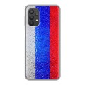 Дизайнерский силиконовый чехол для Samsung Galaxy A32 Российский флаг