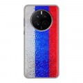 Дизайнерский силиконовый чехол для Huawei Mate 50 Российский флаг