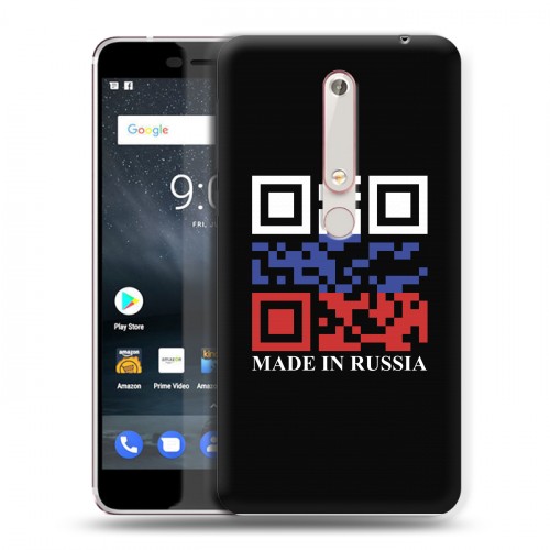 Дизайнерский пластиковый чехол для Nokia 6 (2018) Российский флаг
