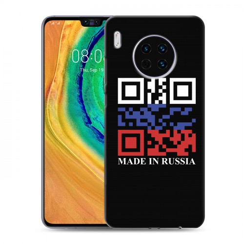 Дизайнерский пластиковый чехол для Huawei Mate 30 Российский флаг