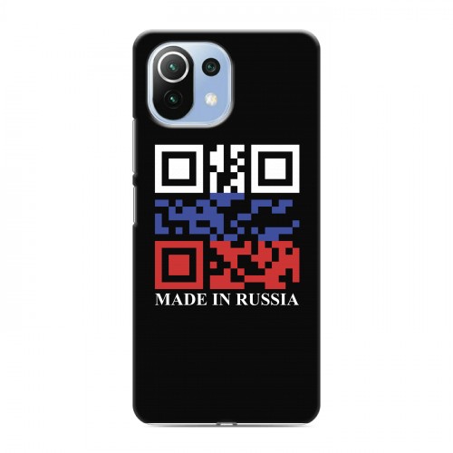 Дизайнерский силиконовый с усиленными углами чехол для Xiaomi Mi 11 Lite Российский флаг