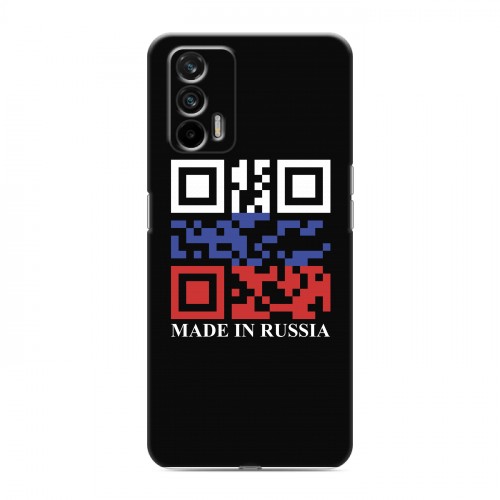 Дизайнерский силиконовый чехол для Realme GT Российский флаг