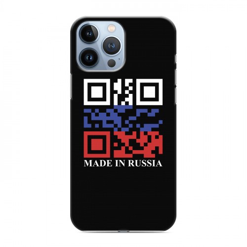 Дизайнерский силиконовый чехол для Iphone 13 Pro Max Российский флаг