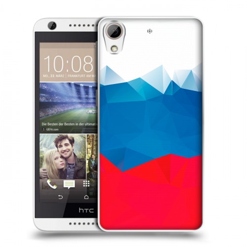 Дизайнерский пластиковый чехол для HTC Desire 626 Российский флаг