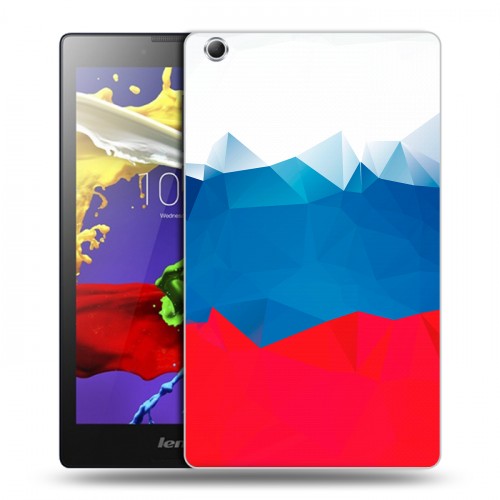 Дизайнерский силиконовый чехол для Lenovo Tab 3 7 Essential Российский флаг