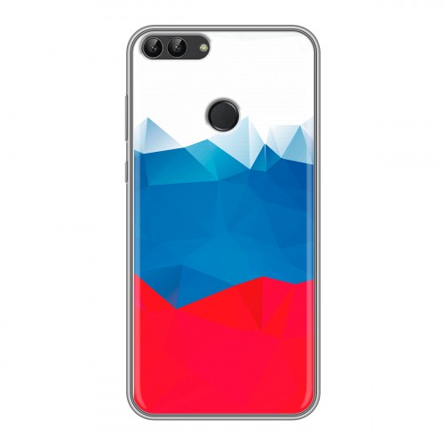 Дизайнерский силиконовый чехол для Huawei P Smart Российский флаг