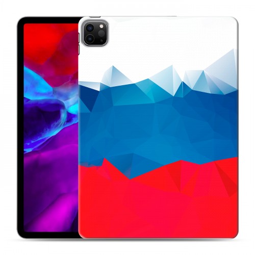 Дизайнерский силиконовый чехол для Ipad Pro 11 (2020) Российский флаг