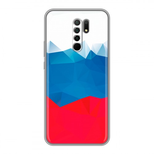 Дизайнерский пластиковый чехол для Xiaomi RedMi 9 Российский флаг