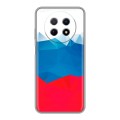 Дизайнерский силиконовый чехол для Huawei Nova Y91 Российский флаг