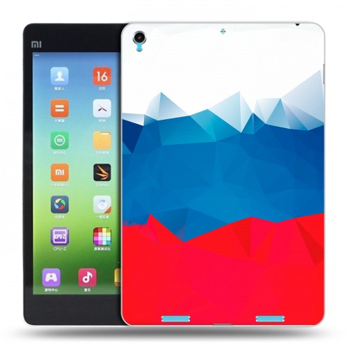 Дизайнерский силиконовый чехол для Xiaomi MiPad Российский флаг