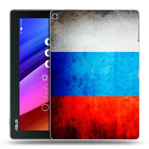 Дизайнерский силиконовый чехол для ASUS ZenPad 10 Российский флаг