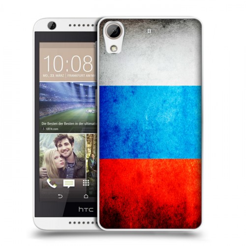 Дизайнерский силиконовый чехол для HTC Desire 626 Российский флаг