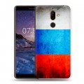 Дизайнерский пластиковый чехол для Nokia 7 Plus Российский флаг