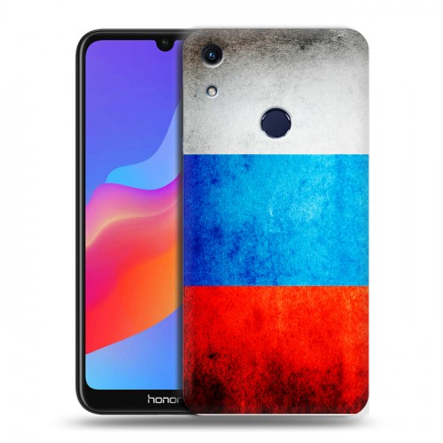 Дизайнерский пластиковый чехол для Huawei Honor 8A Российский флаг