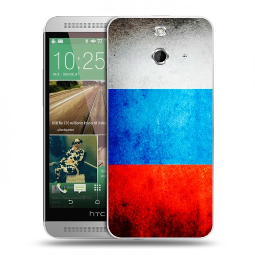 Дизайнерский пластиковый чехол для HTC One E8 Российский флаг