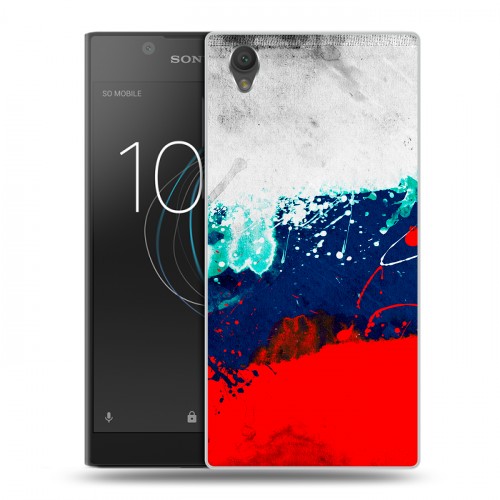 Дизайнерский пластиковый чехол для Sony Xperia L1 Российский флаг