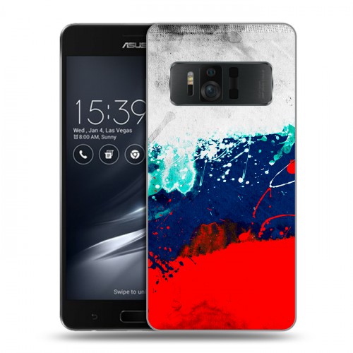 Дизайнерский силиконовый чехол для ASUS ZenFone AR Российский флаг