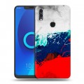 Дизайнерский силиконовый чехол для Alcatel 5V Российский флаг