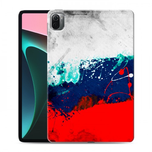 Дизайнерский силиконовый с усиленными углами чехол для Xiaomi Pad 5 Российский флаг
