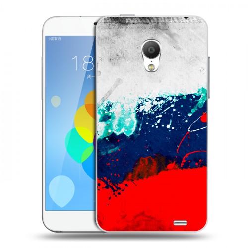 Дизайнерский силиконовый чехол для  Meizu MX3 Российский флаг