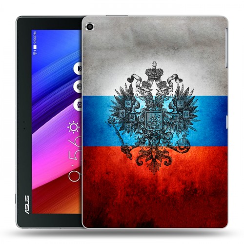 Дизайнерский силиконовый чехол для ASUS ZenPad 10 Российский флаг