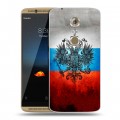 Дизайнерский пластиковый чехол для ZTE Axon 7 Российский флаг