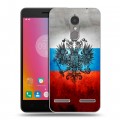 Дизайнерский силиконовый чехол для Lenovo K6 Российский флаг