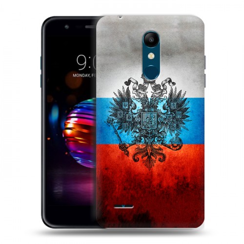 Дизайнерский силиконовый чехол для LG K11 Plus Российский флаг