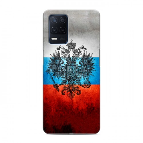 Дизайнерский силиконовый чехол для Realme Narzo 30 5G Российский флаг