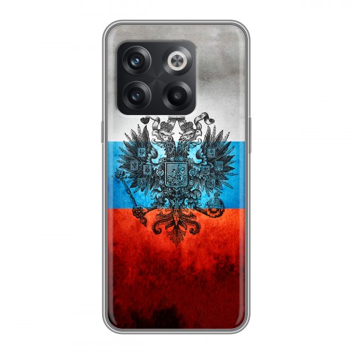 Дизайнерский пластиковый чехол для OnePlus 10T Российский флаг