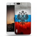 Дизайнерский силиконовый чехол для Huawei Honor 6 Plus Российский флаг