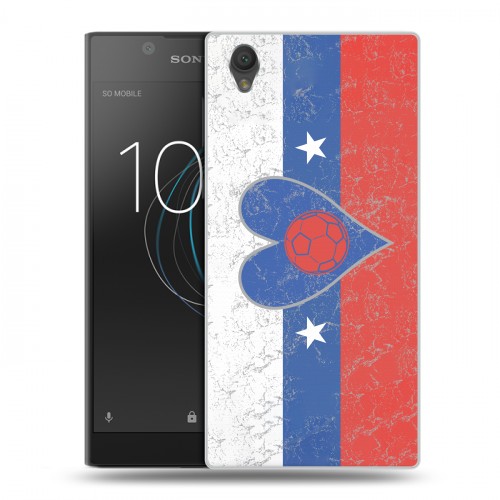 Дизайнерский пластиковый чехол для Sony Xperia L1 Российский флаг