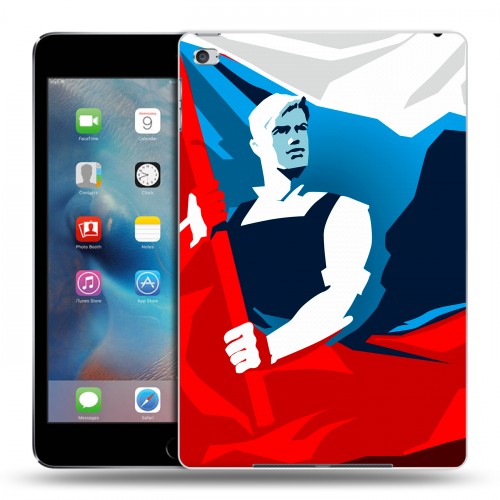 Дизайнерский пластиковый чехол для Ipad Mini 4 Российский флаг
